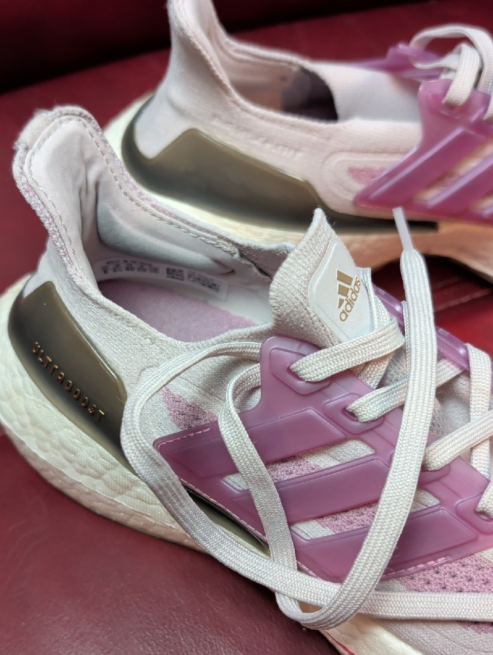 Adidas Ultraboost 21 Ice Purple Athletic Running Shoes Women's Size 8 - Picture 3 of 11